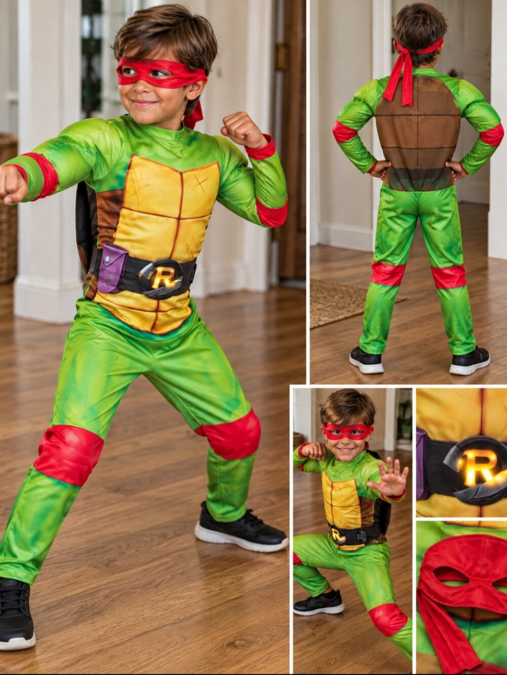 Teenage Mutant Ninja Turtles Raphael Costume – Kids Medium 7/8